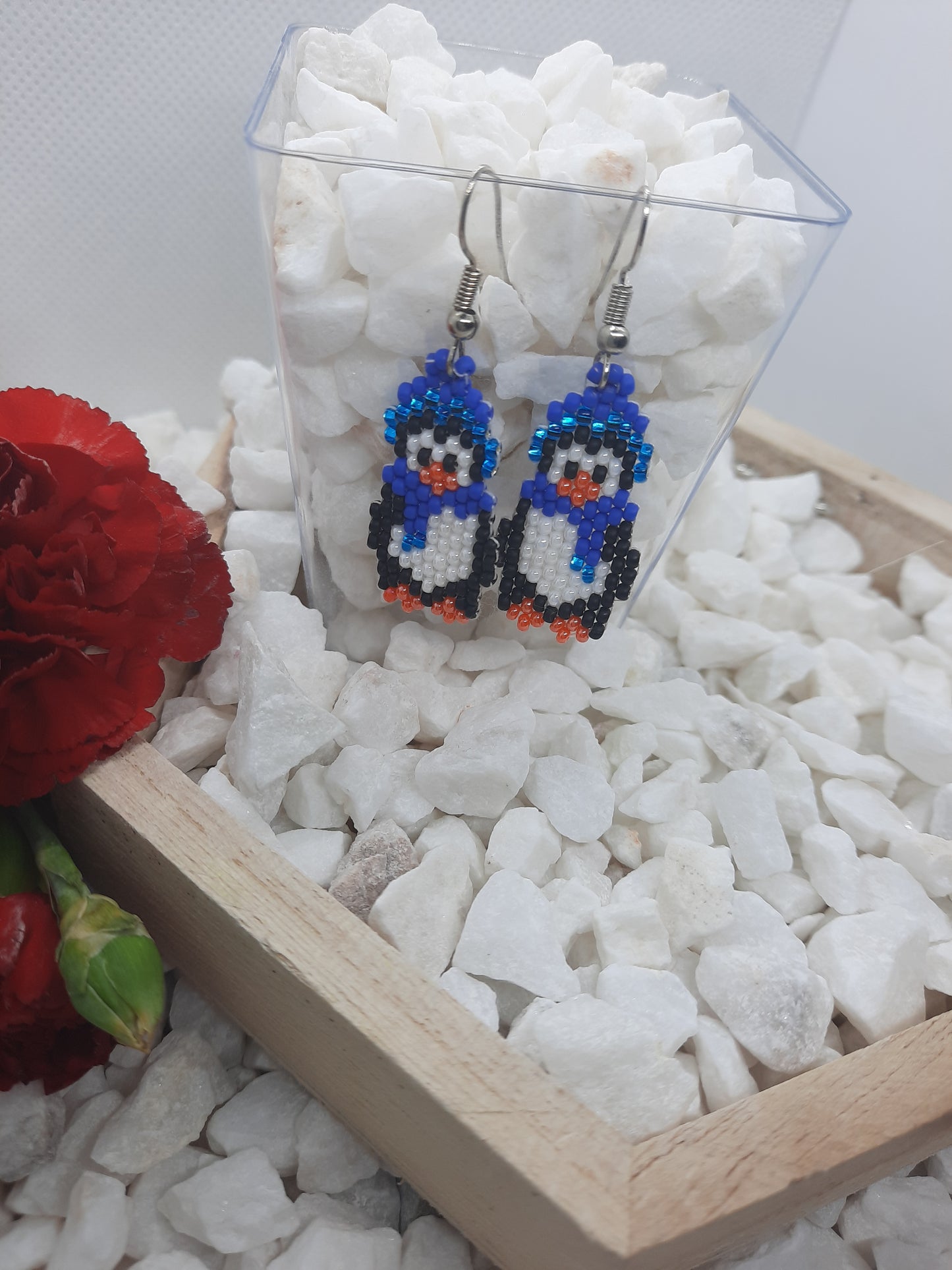 Brickstitch Chilly Penguin Earring
