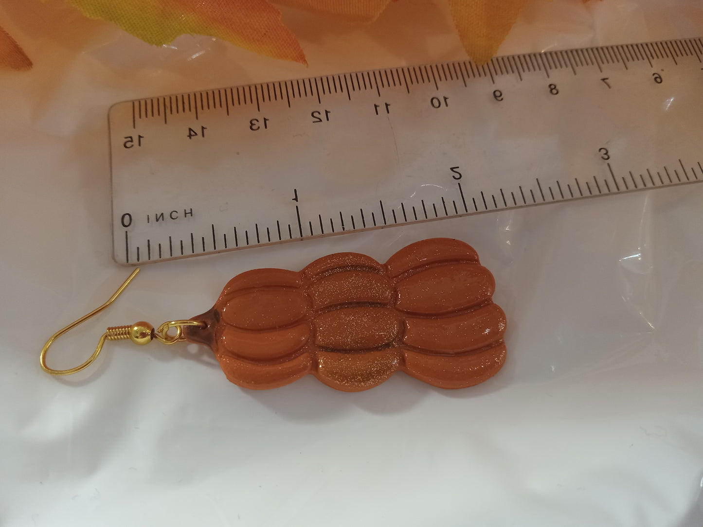 Pumpkin Stack Clay Earrings