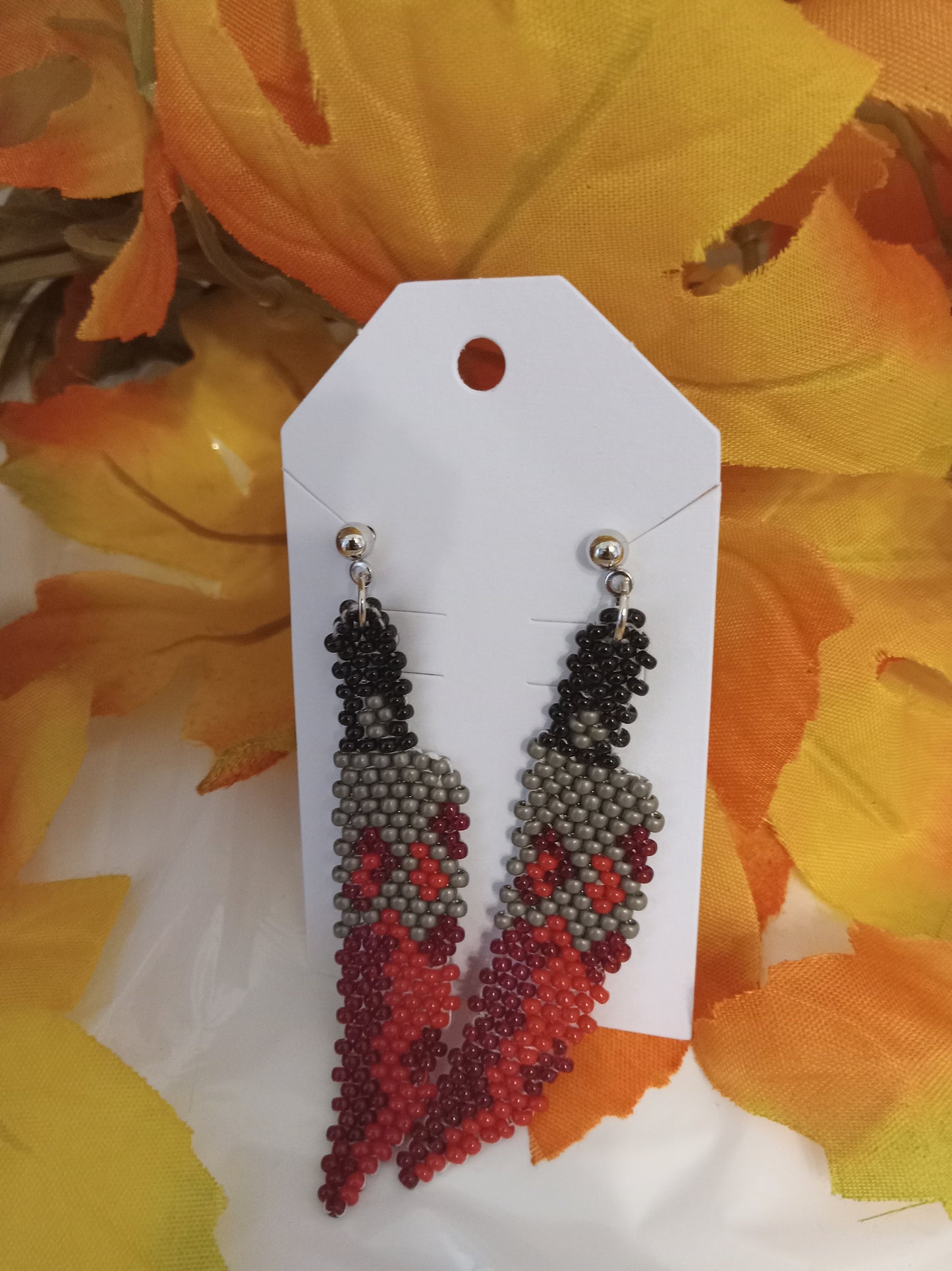 Deadly Weapon Brick Stitch Earrings