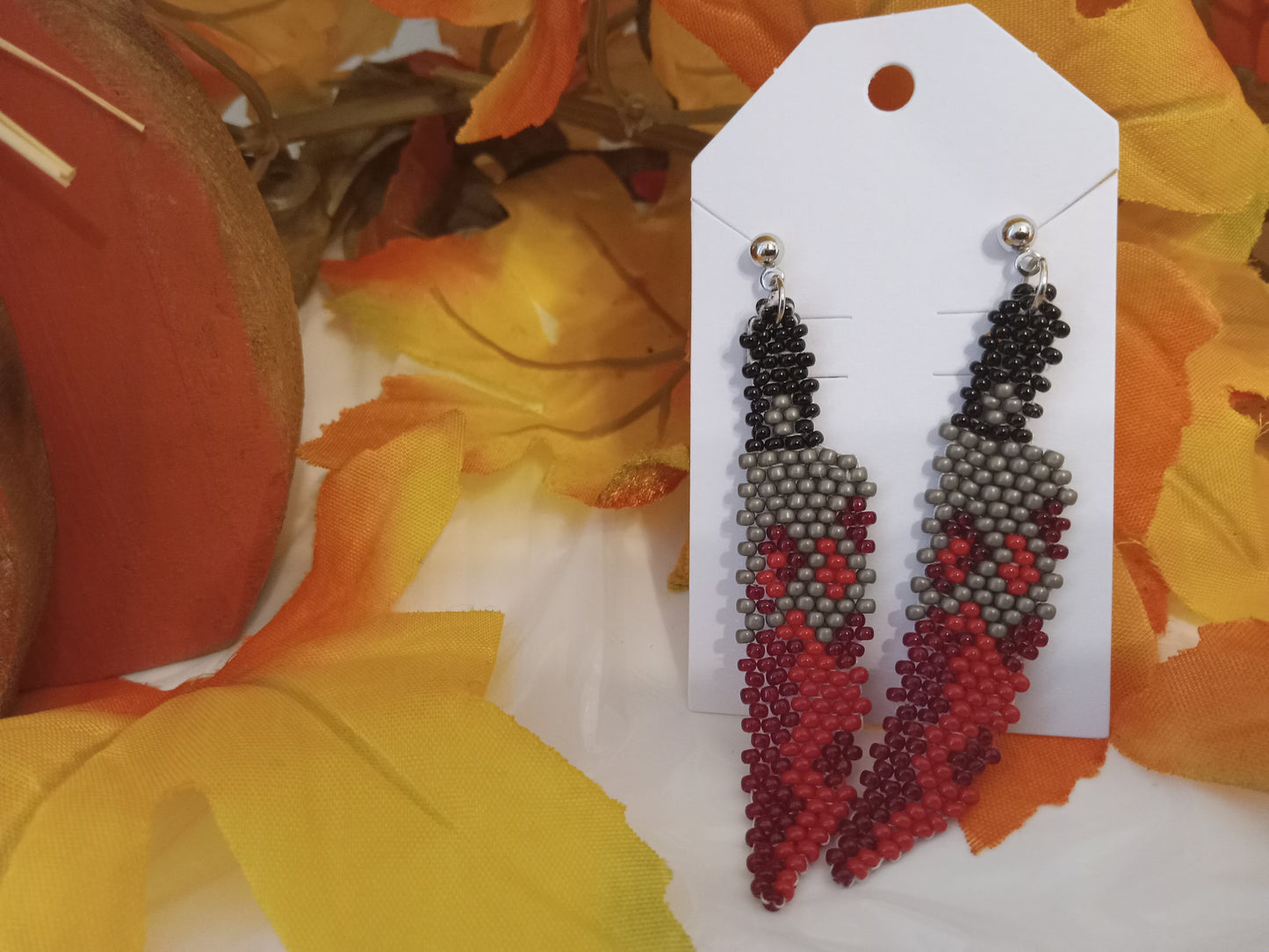 Deadly Weapon Brick Stitch Earrings
