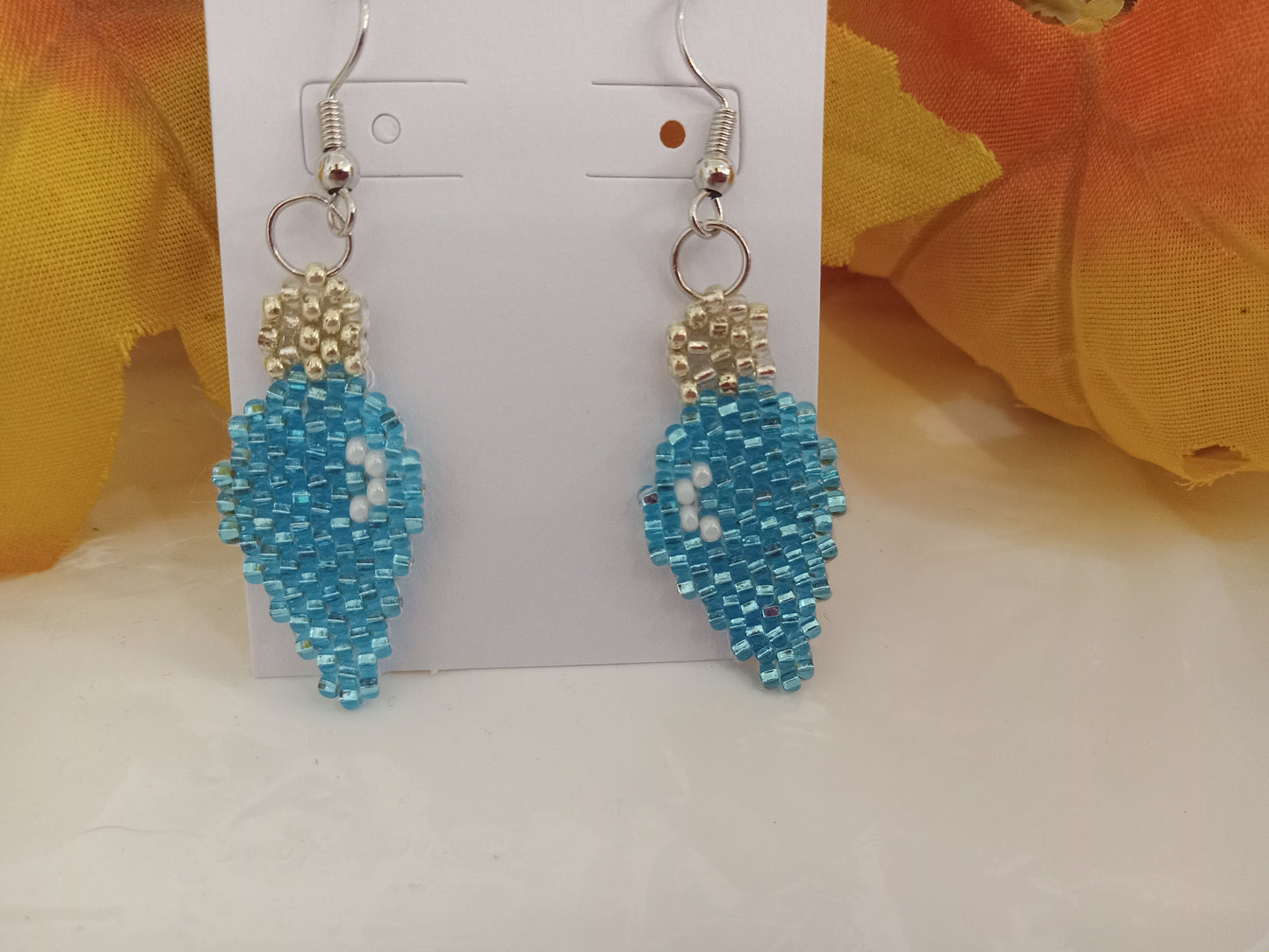 Brickstitch Christmas Bulb Earrings