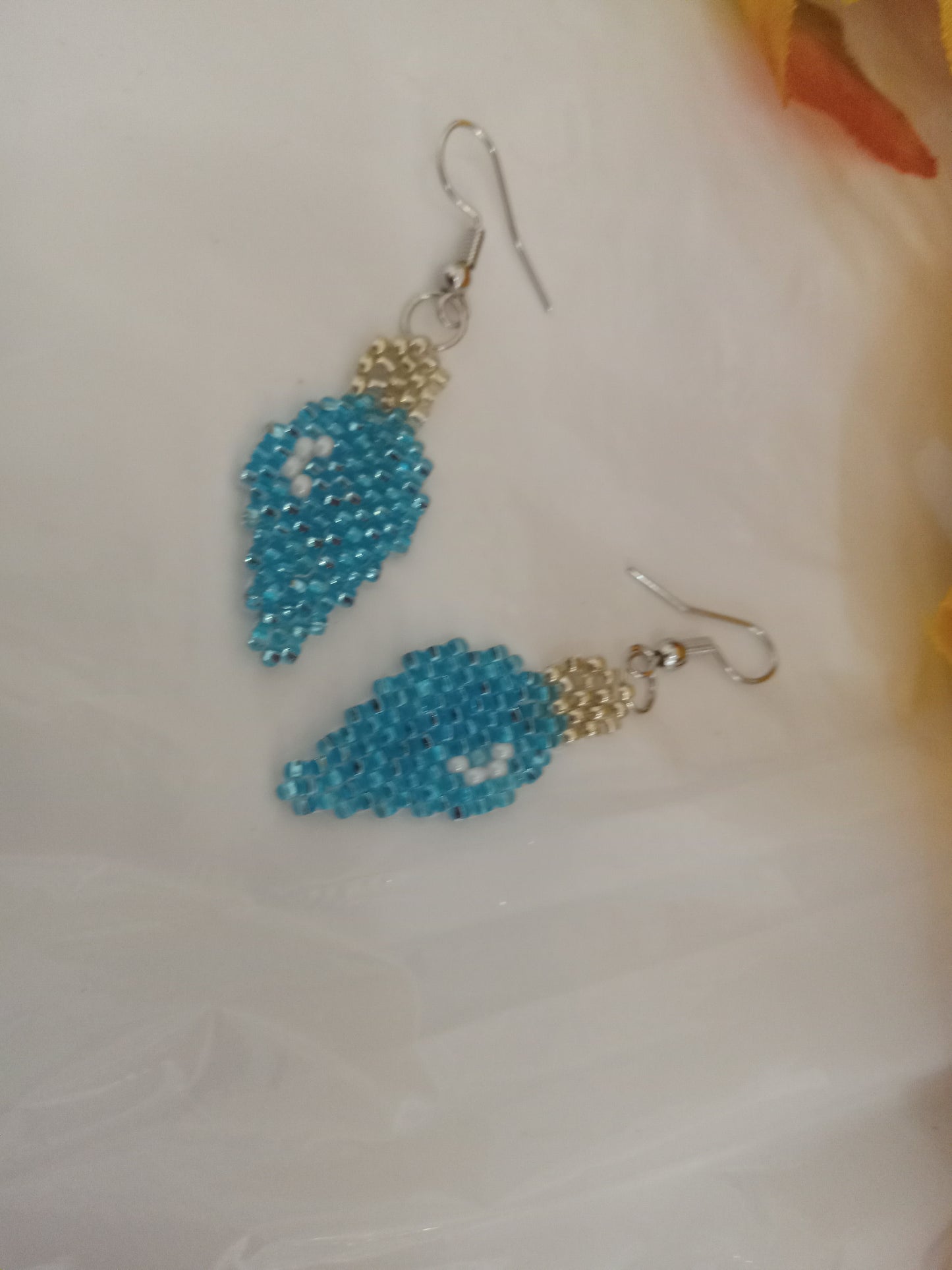 Brickstitch Christmas Bulb Earrings