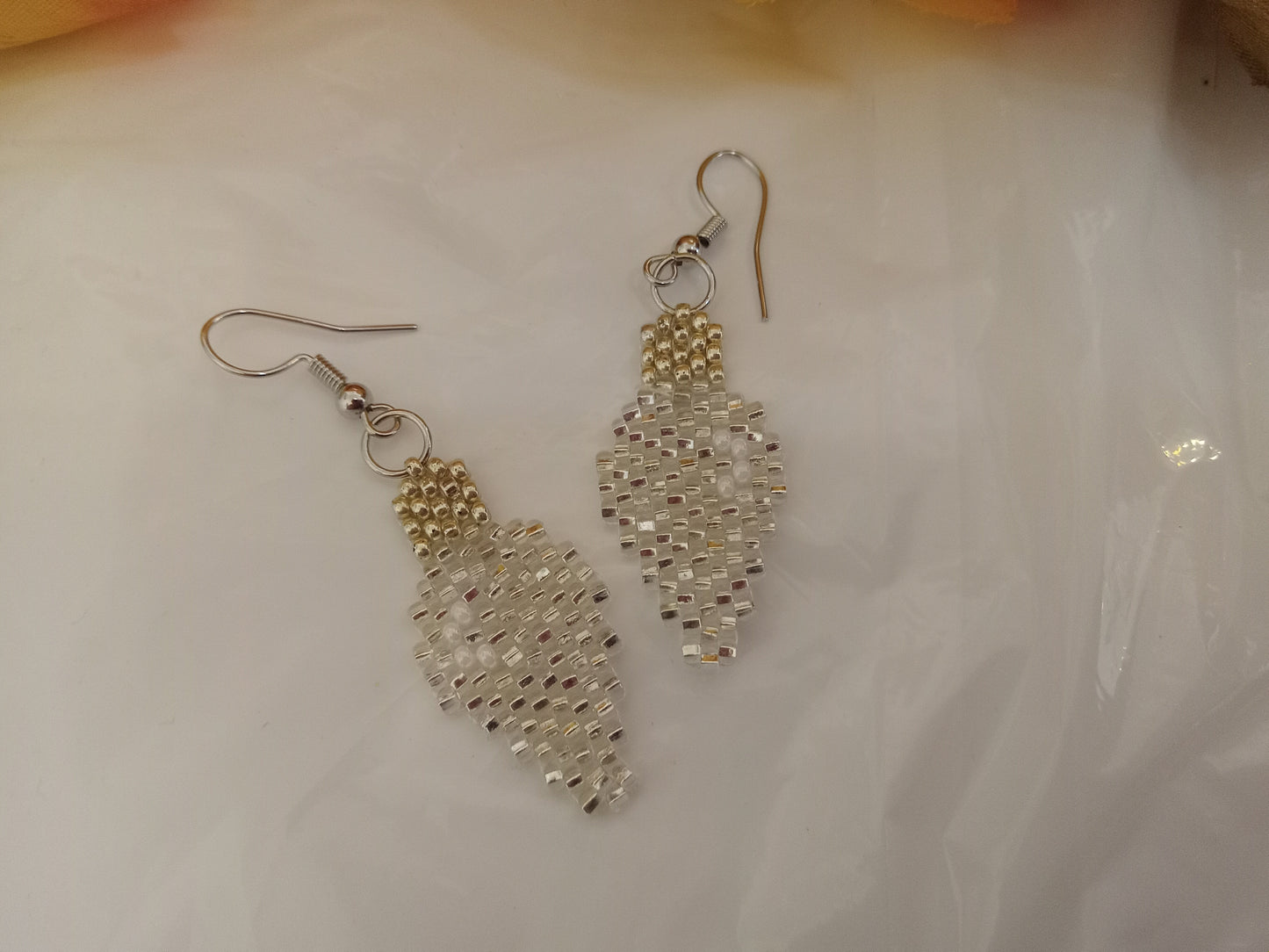 Brickstitch Christmas Bulb Earrings