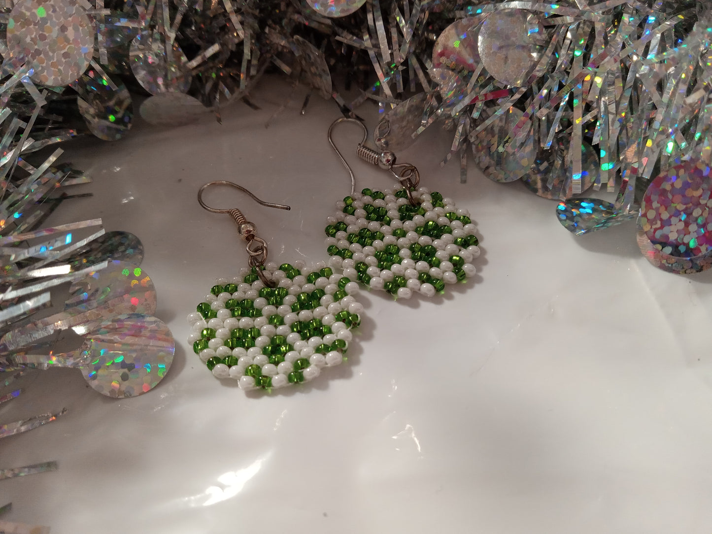 Snowflake Brick Stitch Earrings