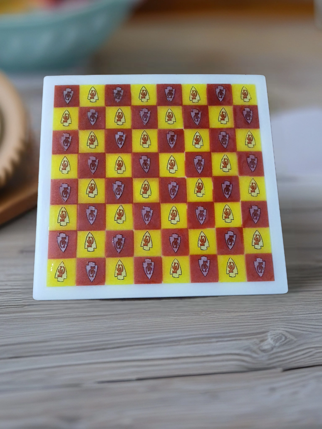 Kansas City Chiefs Chess and Checkers Set
