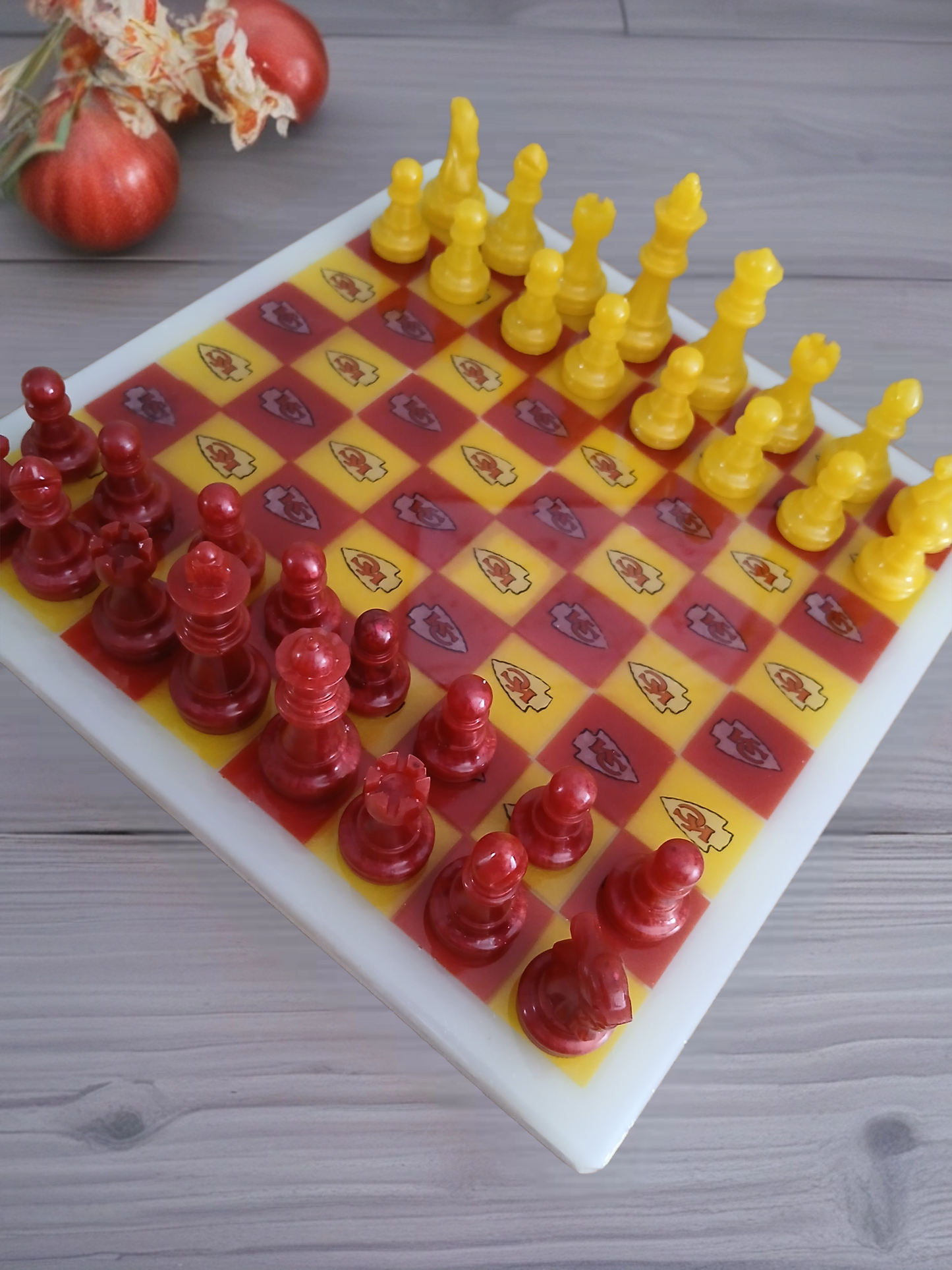 Kansas City Chiefs Chess and Checkers Set