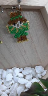 Friendly Scarecrow Brick Stitch Earrings