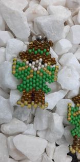Friendly Scarecrow Brick Stitch Earrings