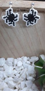 Brick stitch Arachnid Earrings