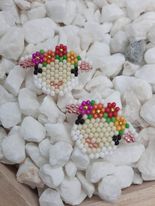 Floral Lambs Spring Earrings