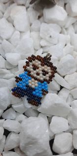 Mini Werewolf Brickstitch Earrings