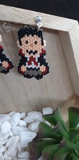 Count Dracula Brickstitch Earrings