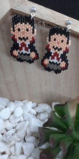 Count Dracula Brickstitch Earrings