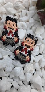 Count Dracula Brickstitch Earrings