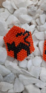 When Black Cat's are Seen Brick Stitch Earrings