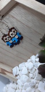 Mini Werewolf Brickstitch Earrings
