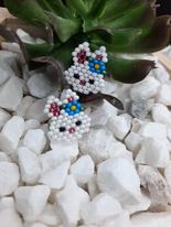 Baby Bunny Brick Stitch Earrings