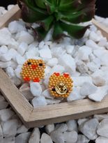 Baby Chicks Brick Stitch Earrings