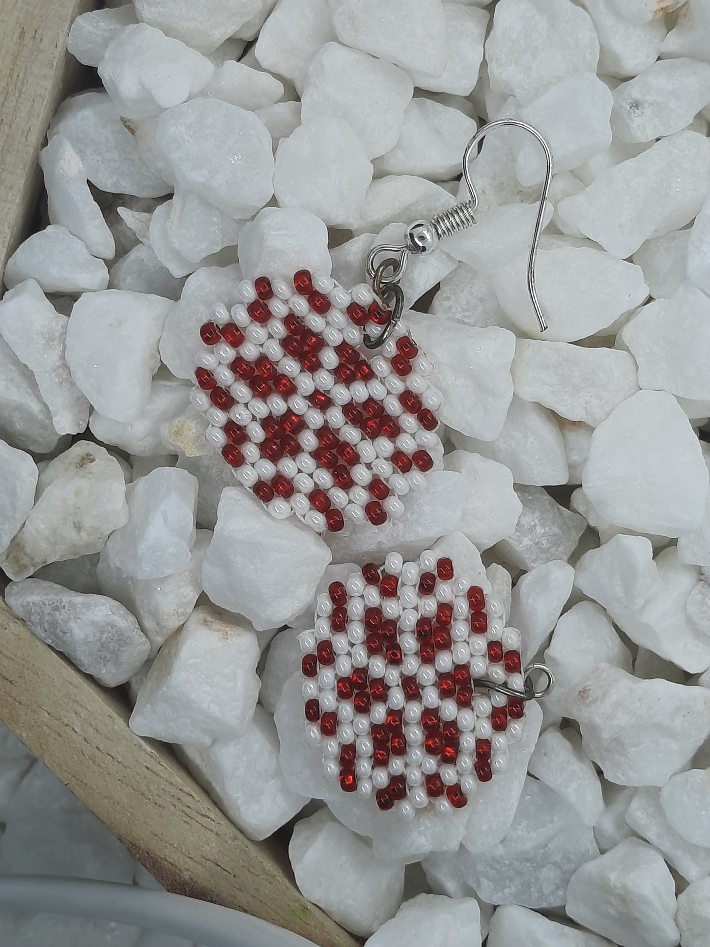 Snowflake Brick Stitch Earrings