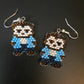 Mini Werewolf Brickstitch Earrings