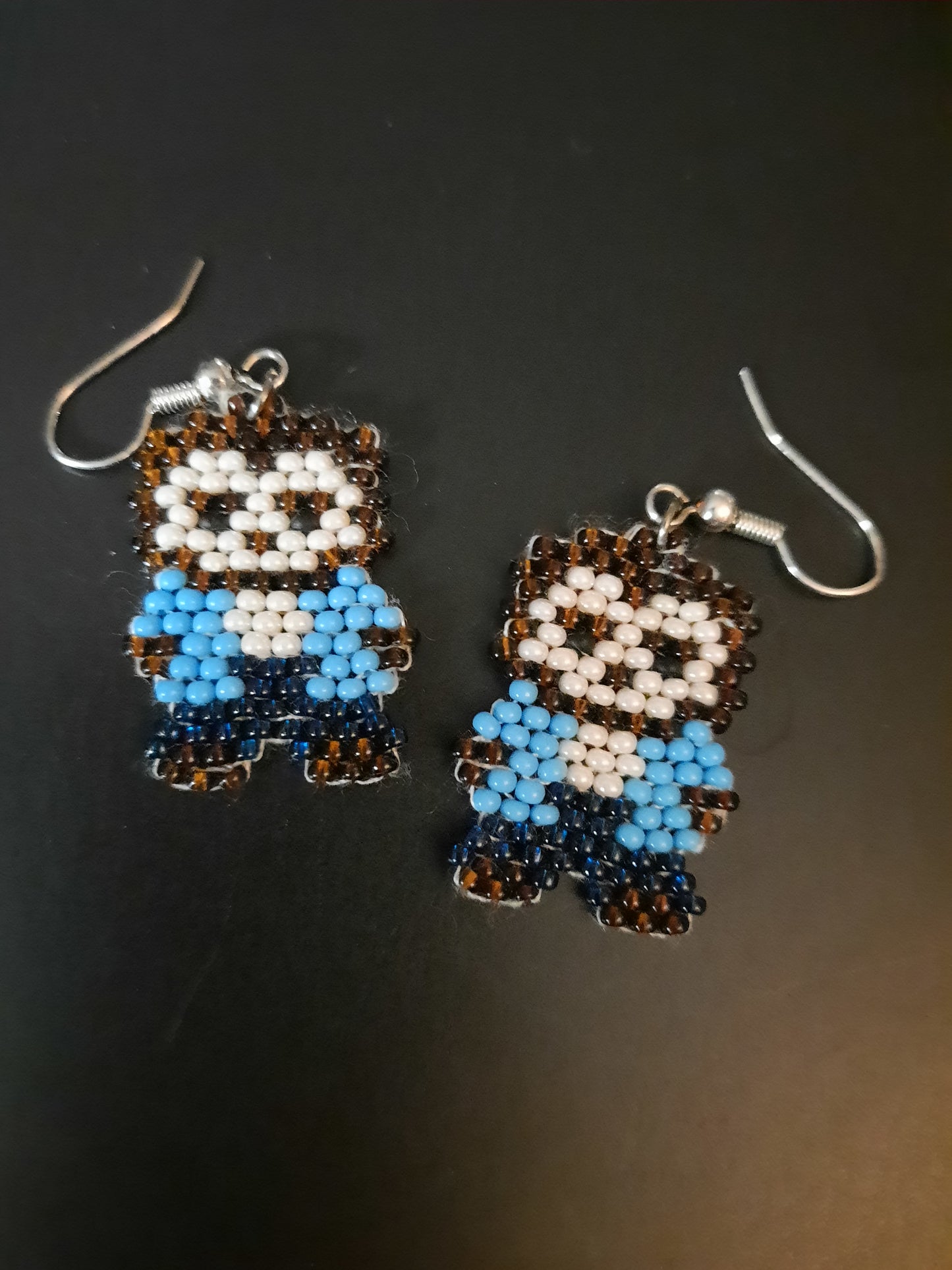 Mini Werewolf Brickstitch Earrings