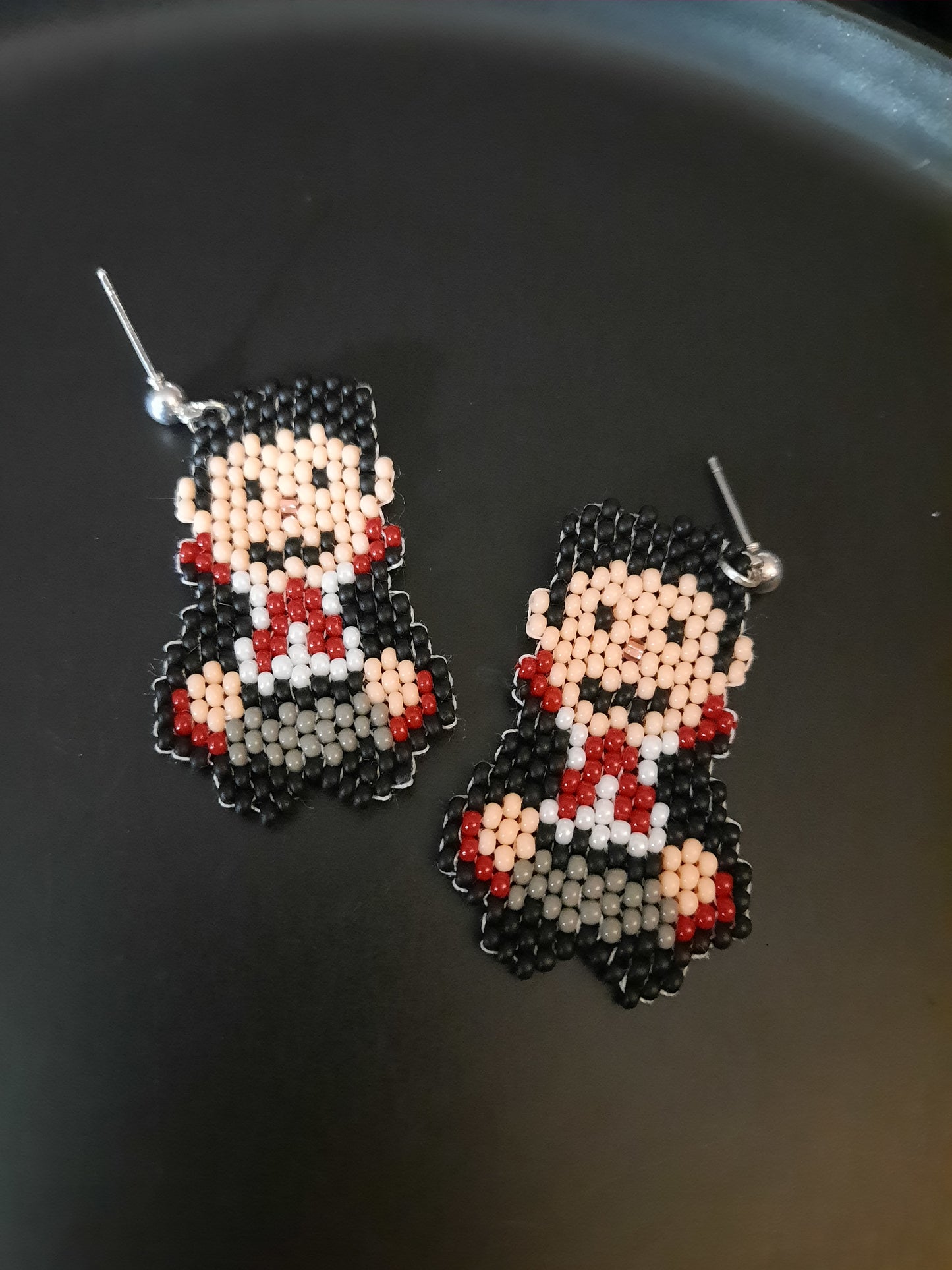 Count Dracula Brickstitch Earrings