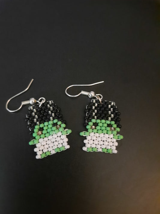 Brickstitch Frankin Bride Earrings