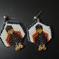 Gobble Gobble Brick Stitch Earrings