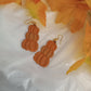 Pumpkin Stack Clay Earrings