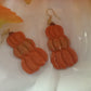 Pumpkin Stack Clay Earrings