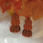 Pumpkin Stack Clay Earrings