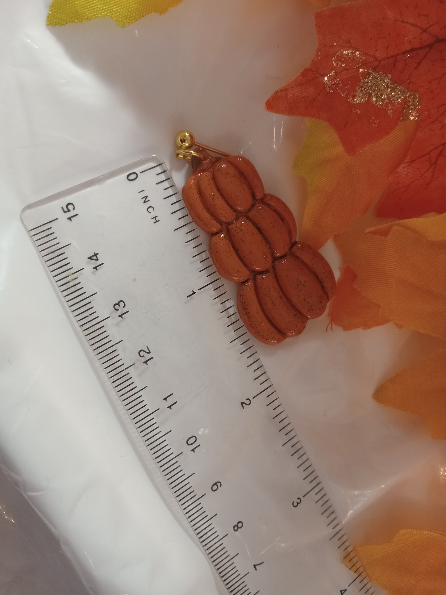 Pumpkin Stack Clay Earrings