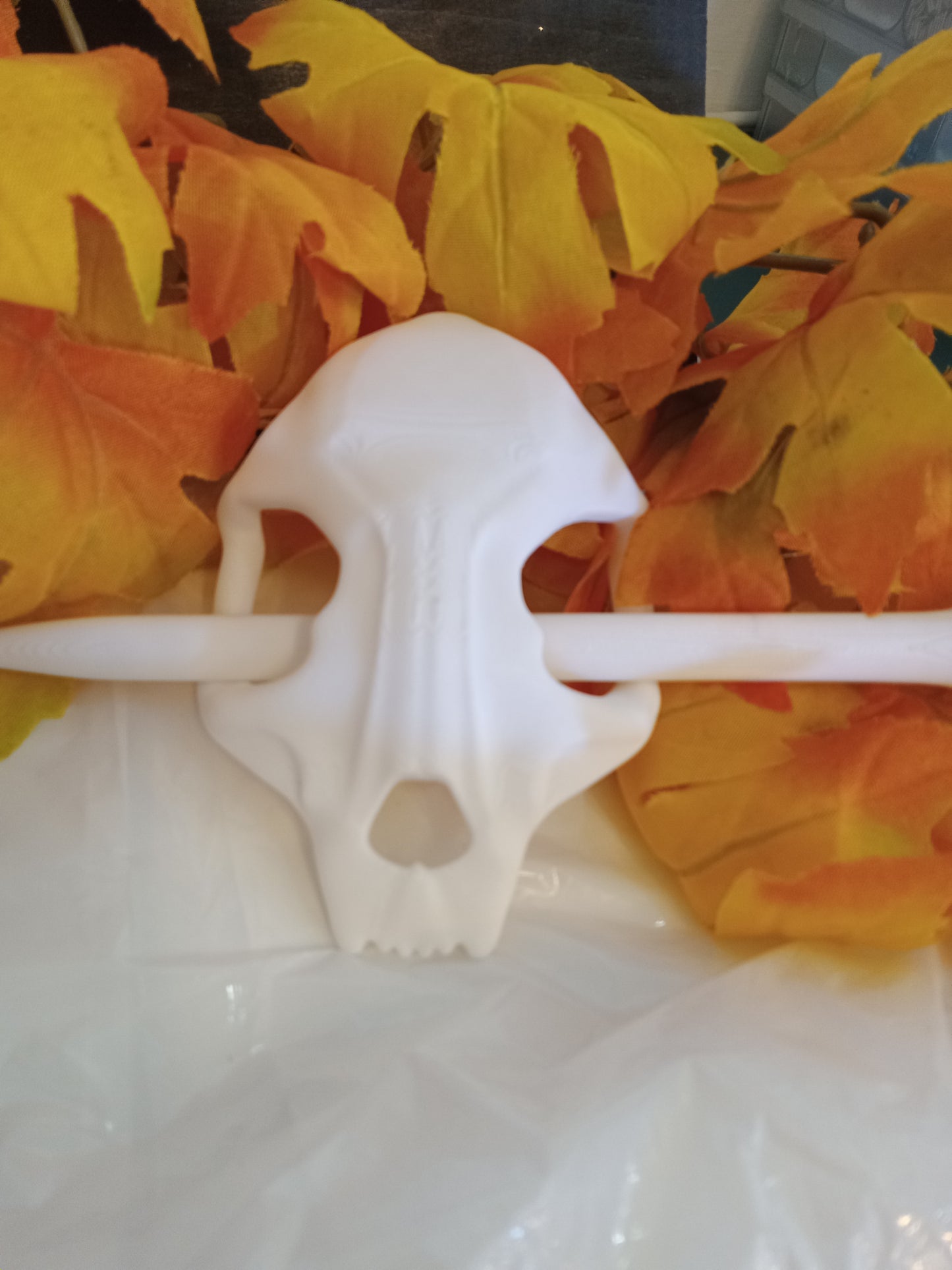 Spooky 3D Printed Skull n Bones Hair Pin