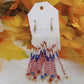 Brick Stitch Patriotic Finge Earring