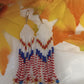 Brick Stitch Patriotic Finge Earring