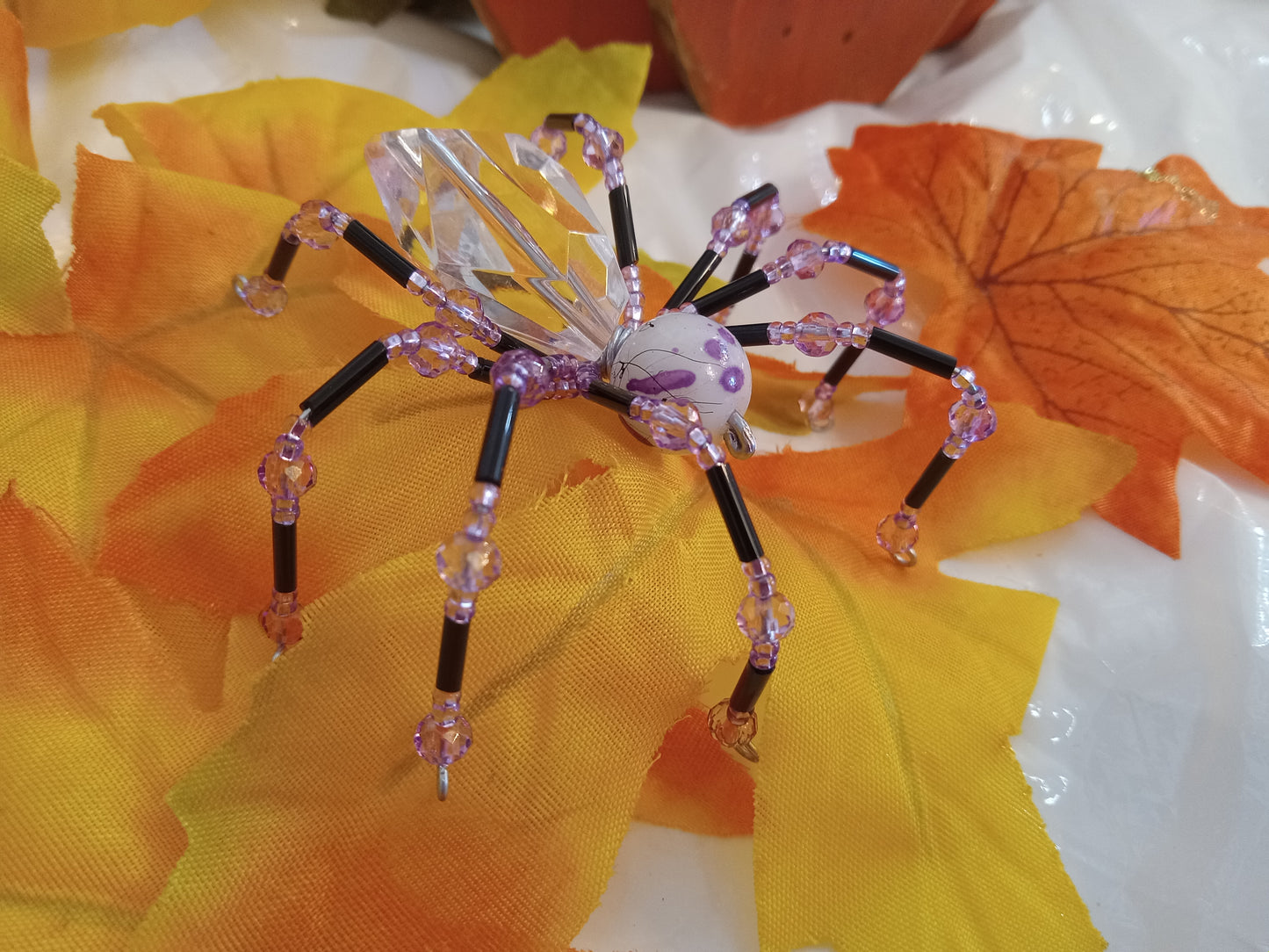 Mini Beaded 3D Spiders