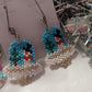 Brick Stitch Christmas Bell Earrings