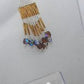 Gold Fringe Brickstitch Earring