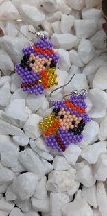Mini Witchy Brickstitch Earrings