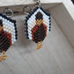 Gobble Gobble Brick Stitch Earrings