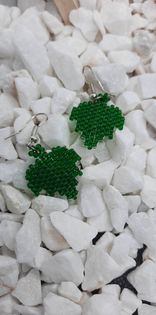 Falling Leaves Brick Stitch Earrings