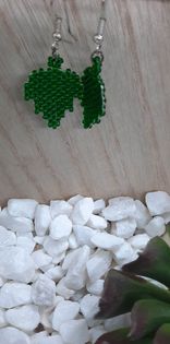 Falling Leaves Brick Stitch Earrings
