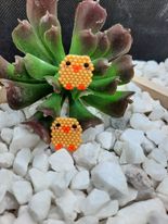 Baby Chicks Brick Stitch Earrings