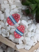 Multi Design Brick Stitch Egg Earrings