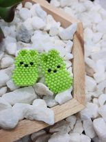 Hanging with my Peeps Brick Stitch Earrings