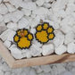 Rainbow Paw Print Brick Stitch Earrings