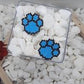 Rainbow Paw Print Brick Stitch Earrings