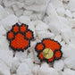 Rainbow Paw Print Brick Stitch Earrings