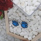 Rainbow Paw Print Brick Stitch Earrings