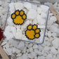 Rainbow Paw Print Brick Stitch Earrings